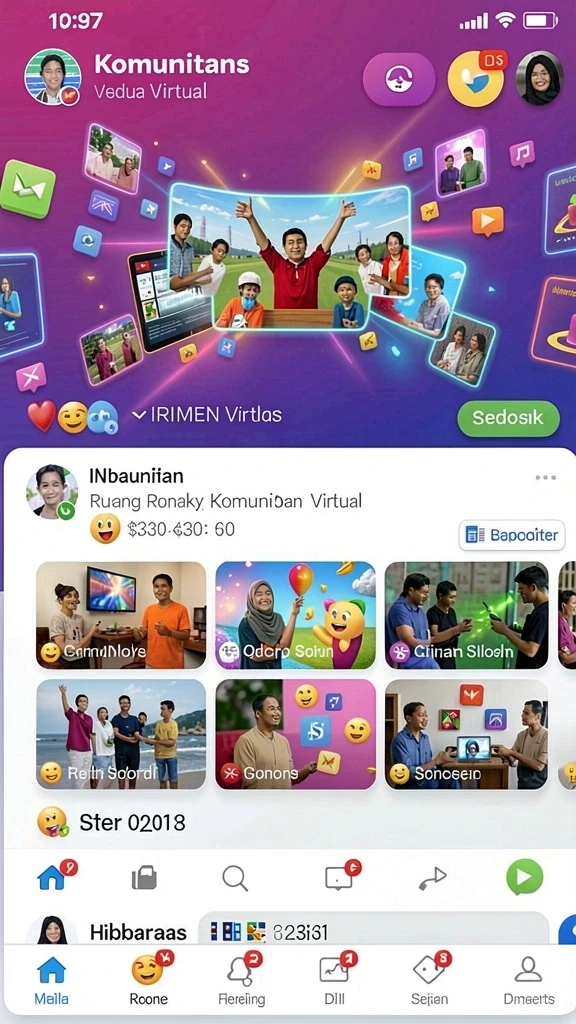 hao788 - Fitur sosial yang memungkinkan interaksi dengan pemain lain.