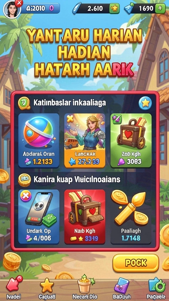 qgluck - Fitur multiplayer untuk bersaing dengan teman-teman.